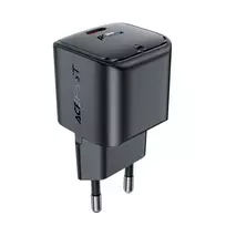 Acefast A77 travel charger | 30W | PD, GaN | USB-C | black