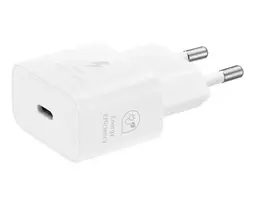 SAMSUNG EP-T2510EWE travel charger | 25W | USB-C | with USB-C to USB-C cable included | white (OEM)