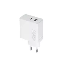 maXlife MXTC-07-45AC travel charger | 45W | PD, QC | USB-C, USB-A | white