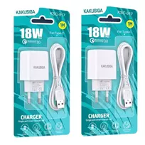 KAKU SIGA KSC-917 travel charger | 18W | USB-A | with USB-C to USB-C cable included | white