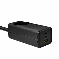 AKYGA AK-CH-21 travel charger | 65W | PD, GaN | USB-C, USB-A | black