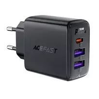 Acefast A57 travel charger | 35W | PD, GaN | USB-A, USB-C | black