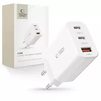 Tech-Protect NC30W travel charger | 30W | PD, QC3.0 | USB-C, USB-A | white