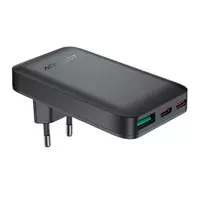 Acefast A100 travel charger | 65W | GaN | USB-C, USB-A | black