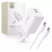 Tech-Protect NC45W travel charger | 45W | GaN, PD | USB-C | with USB-C to USB-C cable included | white