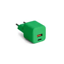 Colorum CLS30-AC-04 travel charger | 30W | PD | USB-A, USB-C | green