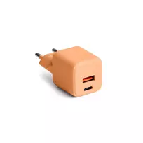 Colorum CLS30-AC-14 travel charger | 30W | PD | USB-A, USB-C | peach fuzz
