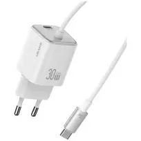 USAMS JC Series CC264 travel charger | 30W | GaN | USB-C | white