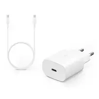 SAMSUNG EP-TA800 travel charger | 25W | PD | USB-C | with USB-C to USB-C cable included | white (OEM)