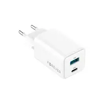 Forever  TC-08-45AC travel charger | 45W | GaN, PD, QC | USB-C, USB-A | white