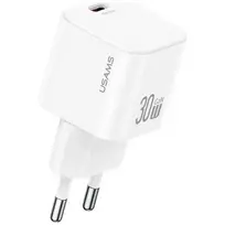 USAMS JO Series CC262 travel charger | 30W | USB-C | white with USB-C 1.0m cable included