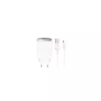 XO CE19 travel charger | 18W | QC | USB-A | with USB-A to USB-C cable included | white