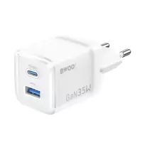BWOO CDA222 travel charger | 35W | PD, QC, GaN | USB-C | white