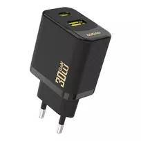 Dudao A27TEU travel charger | 30W | PD, GaN | USB-C, USB-A | black