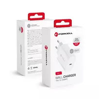 Forcell F-Energy TFK-TC-25WPD travel charger | 25W | PD, QC | USB-C | white
