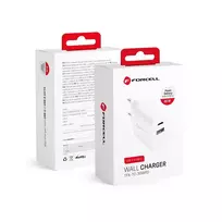 Forcell F-Energy TFK-TC-30WPD travel charger | 30W | PD, QC | USB-C, USB-A | white