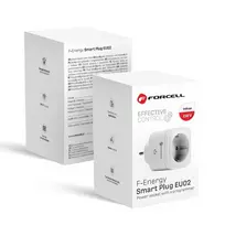 Forcell F-ENERGY EU02 Smart Plug 230V with WiFi, timer, and Tuya/Amazon Alexa support – white