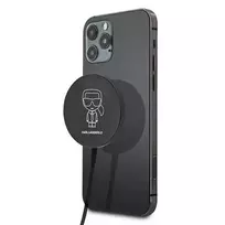 Karl Lagerfeld Ikonic KF000566-0 wireless charger | Qi | MagSafe compatible | 15W | black