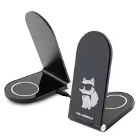 Karl Lagerfeld Choupette 2-in-1 wireless charger | Qi | MagSafe compatible | 15W | black