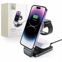 Tech-Protect QI15W-A28 3-in-1 wireless charger | Qi | MagSafe compatible | 15W | black