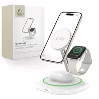 Tech-Protect QI15W-A46 3-in-1 wireless charger | Qi | MagSafe compatible | 20.5W | white