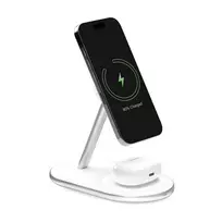 PURO Mag Station 2-in-1 wireless charger | Qi | MagSafe compatible | white