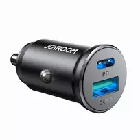 Joyroom JR-CCN05 30W USB-A to USB-C mini car charger - black | 30W | PD, QC, PPS | USB-A, USB-C | Black