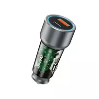 Dudao car charger | 30W | PD, QC | USB-C, USB-A | gray