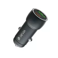 Devia extreme PD QC 3.0 30W + 18W car charger, deep gray, 1 USB port, 1 USB-C port