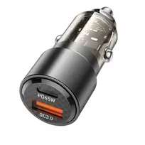OEM Borofone BZ20A Smart car charger | 65W | PD, QC | USB-A, USB-C | black
