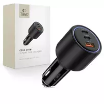 Tech-Protect CC04 car charger | 175W | PD | 3-port | black