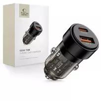 Tech-Protect CC03 car charger | 75W | PD | 2-port | black