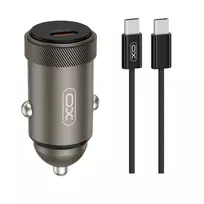 XO CC70 car charger | 30W | PD | USB-C | with USB-C to USB-C cable included | black