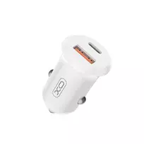 XO CC69 car charger | 30W | PD, QC | USB-A, USB-C | white
