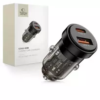 Tech-Protect CC03 car charger | 45W | PD, QC | USB-A, USB-C | black