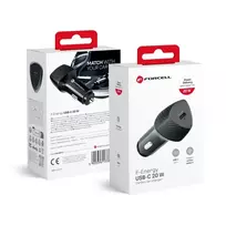 Forcell F-Energy Carbon CC50-1C car charger | 20W | PD, QC | USB-C | black