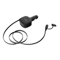 VEGER CC89 car charger | 33W | PD, QC, PPS | USB-C, USB-A | with USB-C to Lightning cable included | black