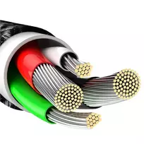 Baseus Tungsten Gold data transfer and charging cable | USB-A to Lightning | 12W | 1m | black