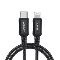 Acefast C4-01 data transfer and charging cable | MFI Certified | USB-C to Lightning | 30W | 1.8m | Black