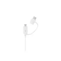 SAMSUNG 2-in-1 data transfer and charging cable | USB-A to USB-C, Micro USB | 1.5m | white