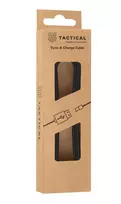 Tactical Smooth Thread data transfer and charging cable | USB-C to USB-C | 1m | black