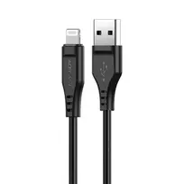 Acefast C3-02 data transfer and charging cable | MFI Certified | USB-A to Lightning | 12W | 1.2m | Black