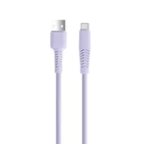 Setty KSA-C-1.529 data transfer and charging cable | USB-A to USB-C | 10.5W | 1.5m | purple