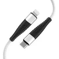 Fusion Accessories Fusion Fishbone data transfer and charging cable | USB-C to Lightning | 15W | 1.5m | white