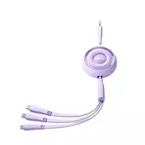 Joyroom S-A40 3-in-1 data transfer and charging cable | USB-A to USB-C, Lightning, Micro USB | 15W | 1m | purple