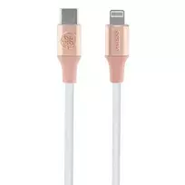 GUESS data transfer and charging cable | MFI Certified | USB-C to Lightning | 1.5m | pink