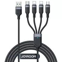 Joyroom Multi-Use Series S-A18 3-in-1 data transfer and charging cable | USB-A to USB-C, Lightning, Micro USB | 18W | 1.2m | black