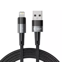 Tech-Protect UltraBoost data transfer and charging cable | USB-A to Lightning | 12W | 2m | gray