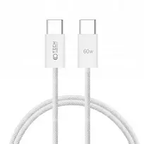 Tech-Protect UltraBoost Classic data transfer and charging cable | USB-C to USB-C | 60W | 1m | white