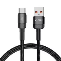Tech-Protect UltraBoost Evo data transfer and charging cable | USB-C to USB-C | 100W | 1m | black